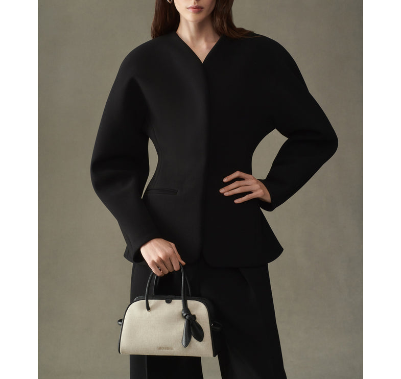 Jacquemus Women's The Small Turismo Light Greige/Black