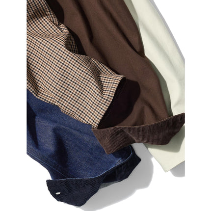 Uniqlo Unisex Zip Up Short Jacket | Check 34 Brown