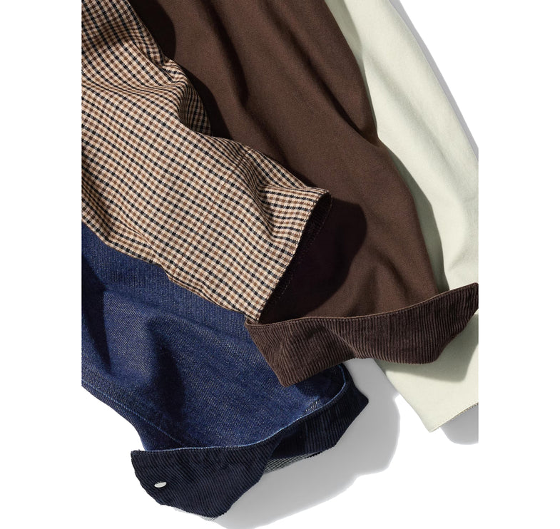 Uniqlo Unisex Zip Up Short Jacket | Check 34 Brown