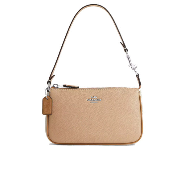 Coach Women's Nolita 19 In Colorblock Silver/Sandy Beige Multi