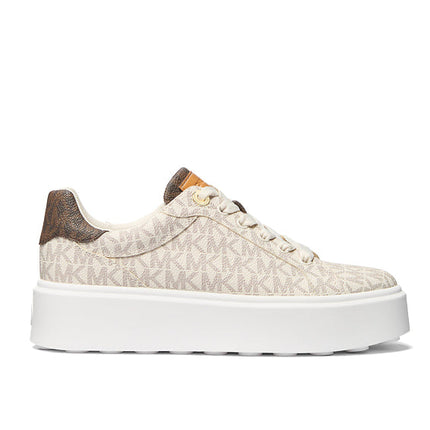 Michael Kors Women's Romey Two Tone Logo Platform Sneaker Vanilla - Hemen Kargoda