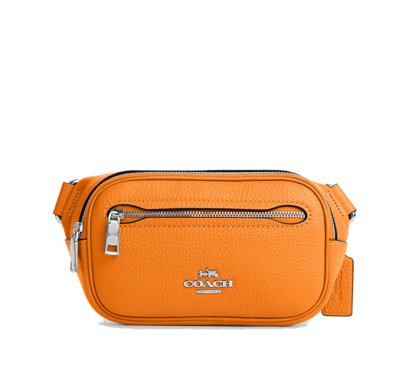 Coach Mini Belt Bag Silver/Bright Mandarin