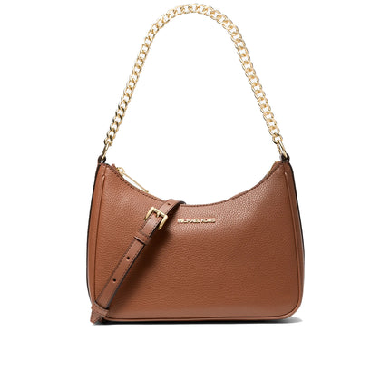 Michael Kors Women's Jet Set Large Pebbled Leather Convertible Crossbody Bag Luggage