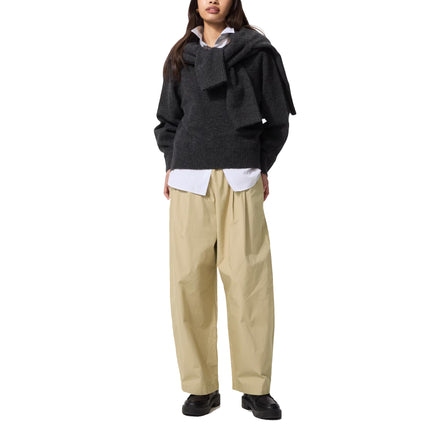 Uniqlo Women's Cotton Volume Easy Pants 32 Beige
