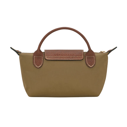 Longchamp Women's Le Pliage Original Pouch With Handle Olive