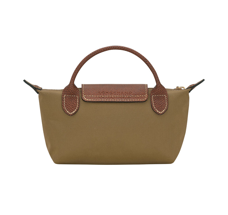 Longchamp Women's Le Pliage Original Pouch With Handle Olive