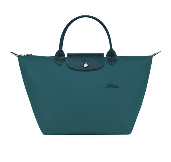 Longchamp Women's Le Pliage Green M Handbag Peacock