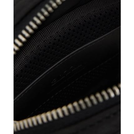 AMI Alexandre Mattiussi Canvas Small Ami De Coeur Crossbody Bag Black