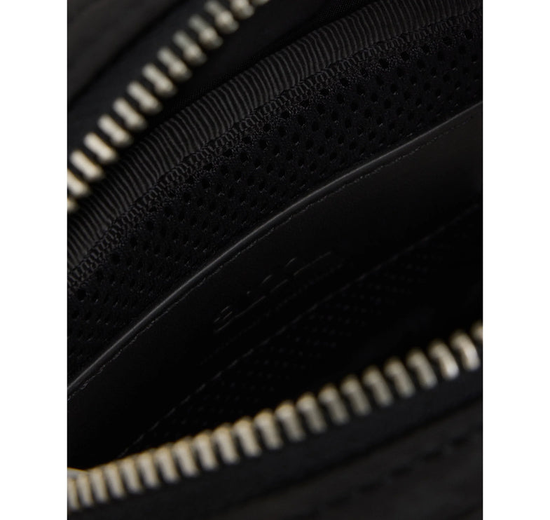 AMI Alexandre Mattiussi Canvas Small Ami De Coeur Crossbody Bag Black