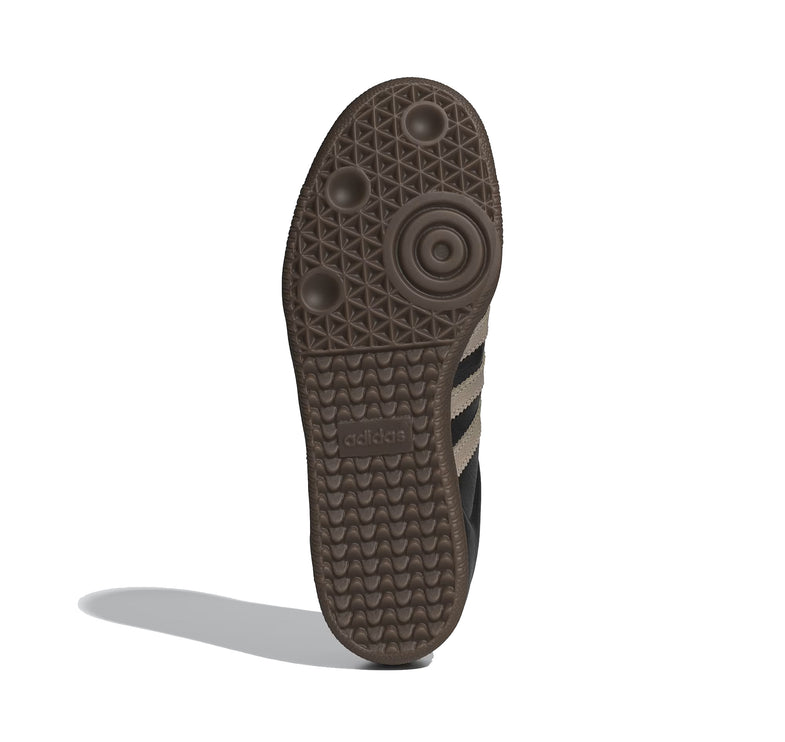 Adidas Women's Samba OG Shoes Core Black/Wonder Beige/Gold Metallic KJ0995