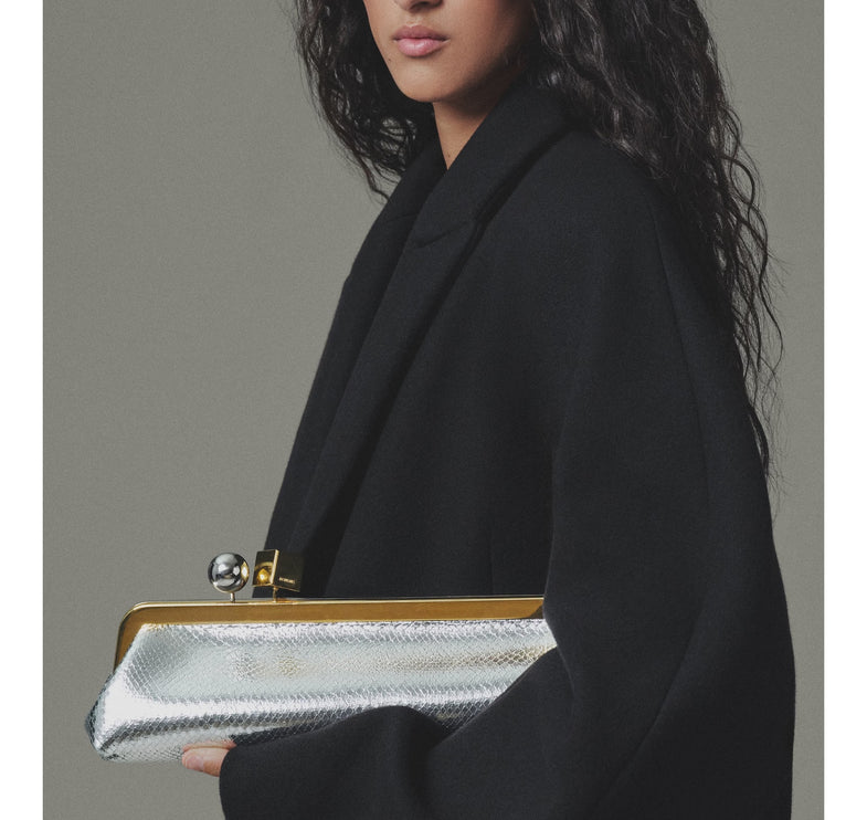 Jacquemus Women's The Salon Clutch Silver