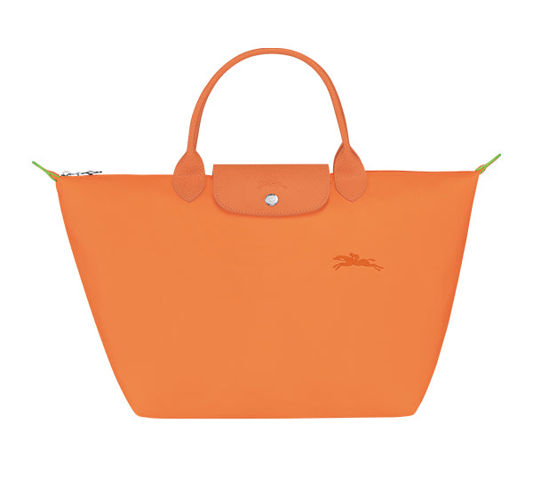 Longchamp Women's Le Pliage Green M Handbag Orange