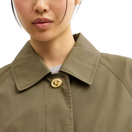 COACH Women's Lightweight Trench Coat Ash