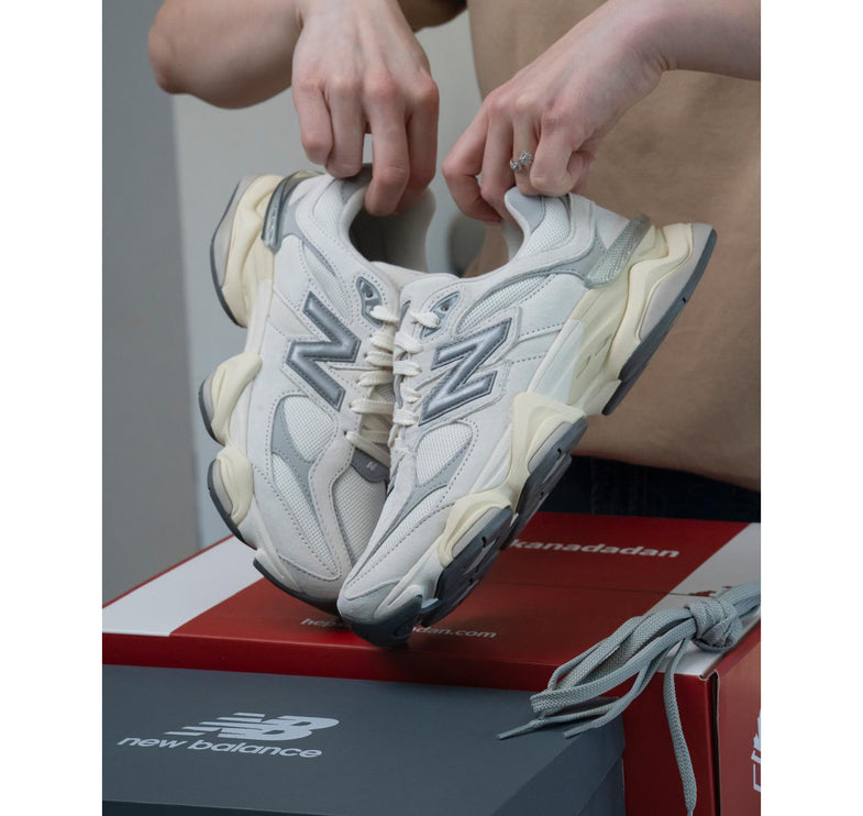 New Balance 9060 Sea Salt with Concrete and Silver Metallic U9060ECA
