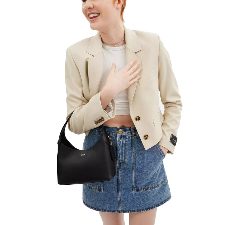 Coach Women's Brooklyn Shoulder Bag 23 Brass/Black