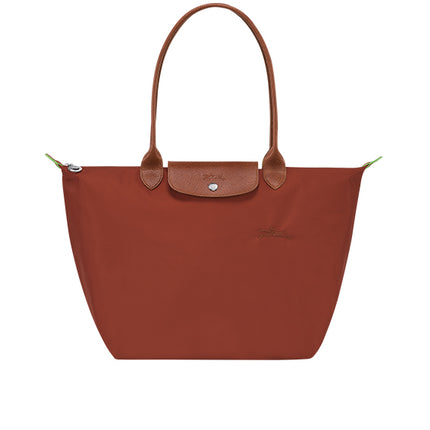 Longchamp Women's Le Pliage Green L Tote Bag Chestnut