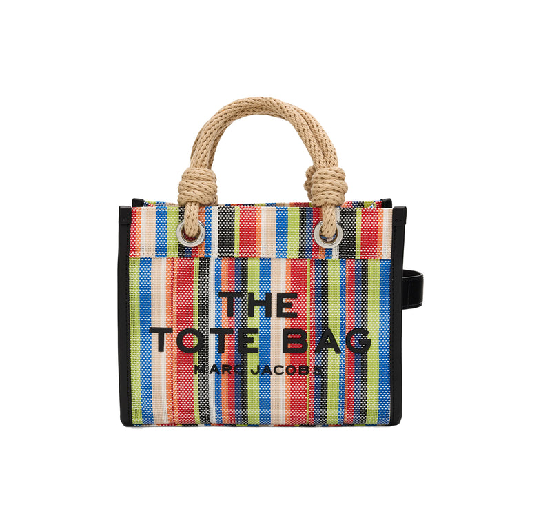 Marc Jacobs Women's The Stripe Mesh Small Tote Bag Red Multi