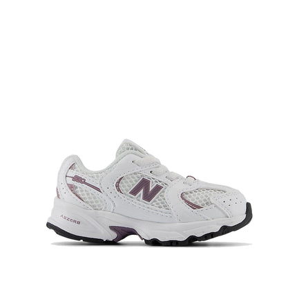New Balance Toddlers & Babies 530 White with Dark Ice Wine IZ530SR