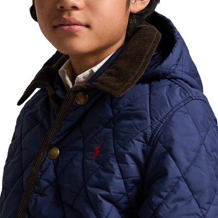 Polo Ralph Lauren Boy's Hooded Barn Jacket Newport Navy