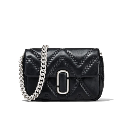 Marc Jacobs Women's The Quilted Leather J Marc Bag Shoulder Bag Black