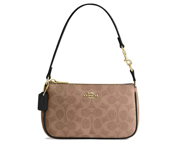 Coach Women's Nolita 19 In Signature Canvas Gold/Tan/Black