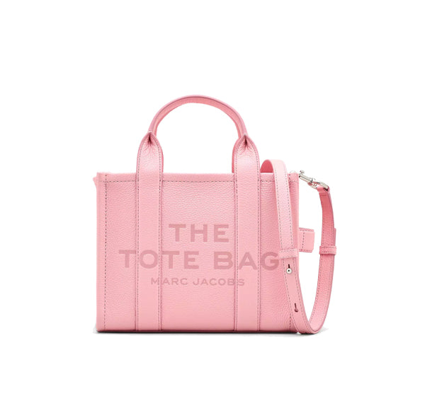 Marc Jacobs Women's The Leather Small Tote Bag Ribbon Pink - Hemen Kargoda
