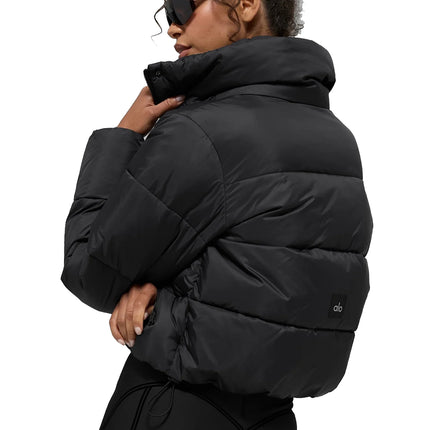 alo Women's Gold Rush Puffer Black