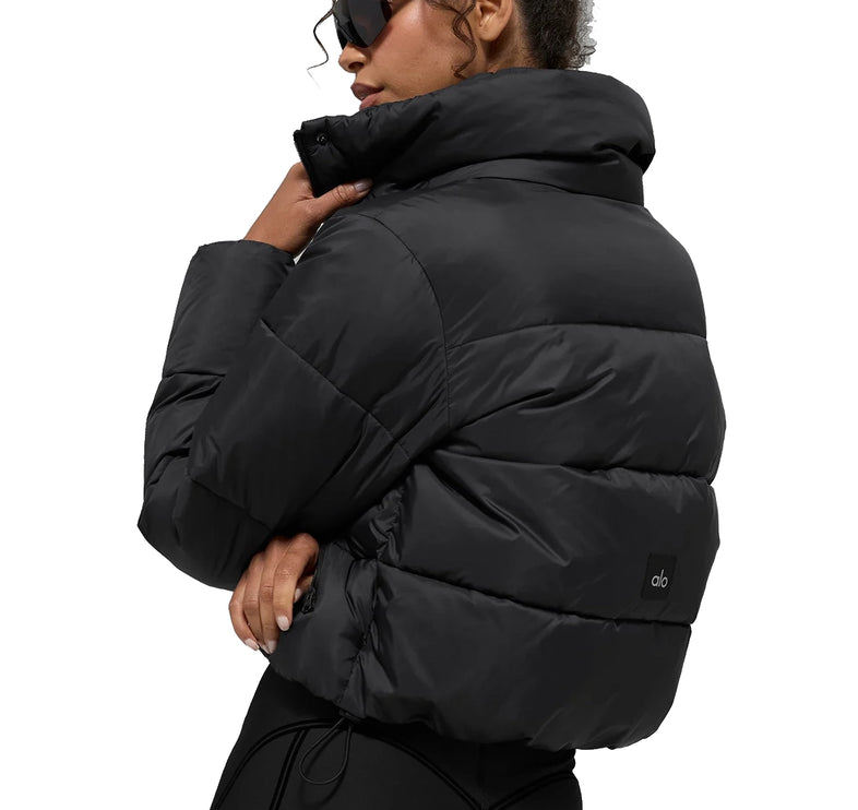 alo Women's Gold Rush Puffer Black
