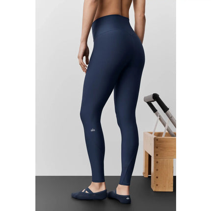 alo Women's Airlift High-Waist 7/8 Fine Line Legging Navy