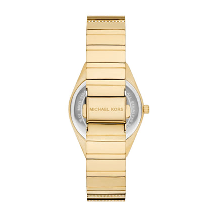 Michael Kors Women's Mini Lennox Pavé Gold-Tone Watch Gold MKO1304