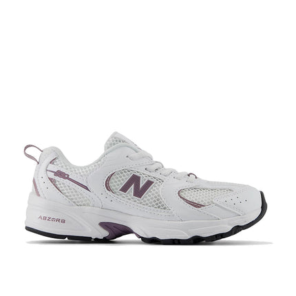 New Balance Little Kids 530 White with Dark Ice Wine PZ530SR