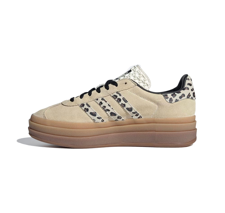 Adidas Women's Gazelle Bold Shoes Cream White/Core Black JI1370 - Hemen Kargoda