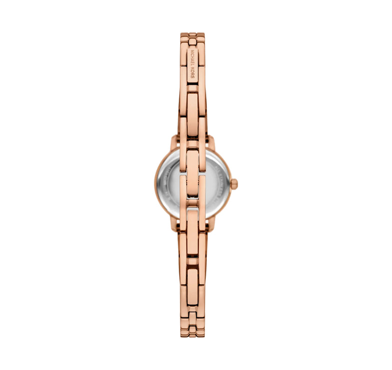 Michael Kors Women's Micro Melissa Pavé Rose Gold-Tone Watch MKO1312