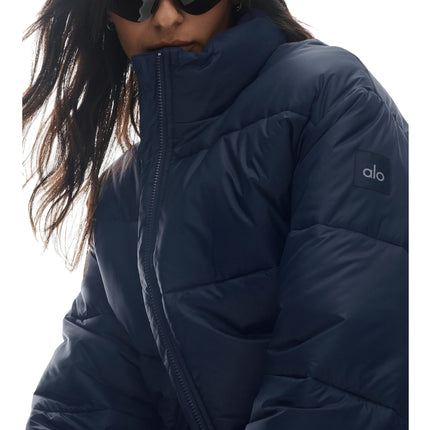 alo Women's Cold Front Puffer Jacket Navy