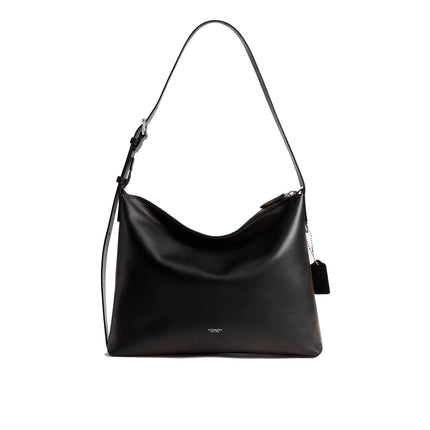 Coach Unisex Mott Messenger Bag 38 In Loved Leather Black/Light Tan