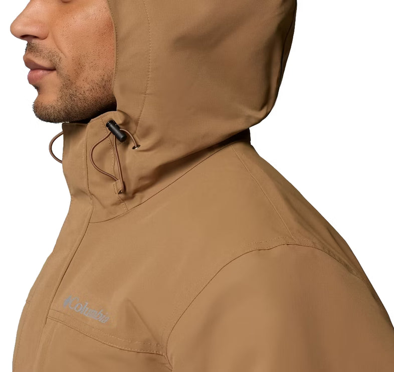 Columbia Men's Landroamer Fleece Lined Rain Jacket Delta/Tobacco