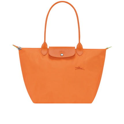 Longchamp Women's Le Pliage Green L Tote Bag Orange