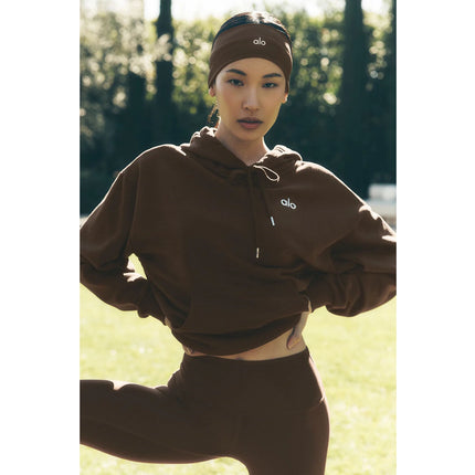 alo Women's Accolade Hoodie Espresso