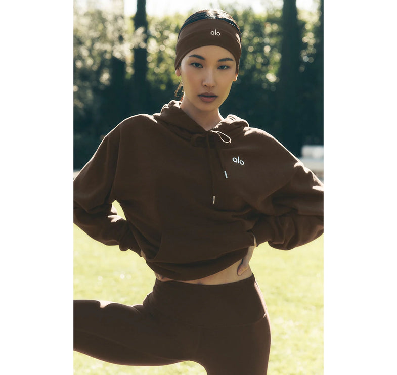 alo Women's Accolade Hoodie Espresso