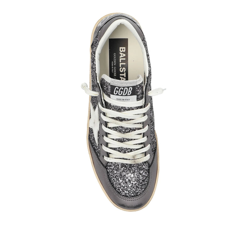 Golden Goose Women's Ball Star Sneakers Silver Shine