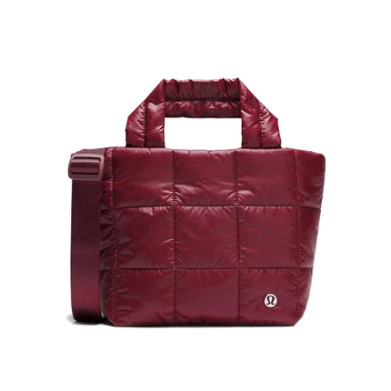 lululemon Women's Quilted Grid Tote Bag Mini 5L Deep Luxe