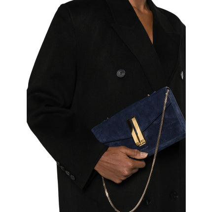 DeMellier London Women's The Vancouver Clutch Navy Suede