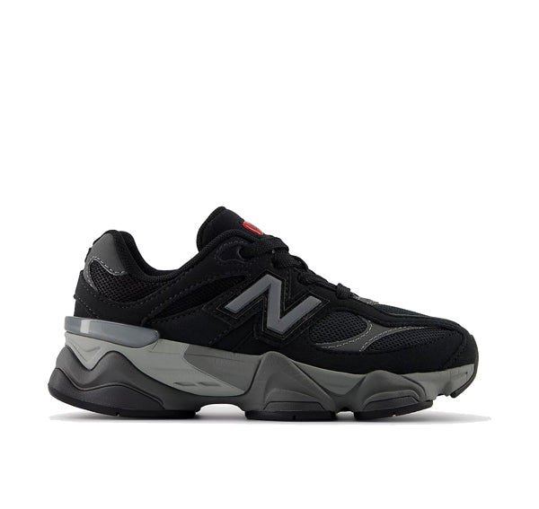 New Balance Little Kid's 9060 Black with Castlerock PC9060BK