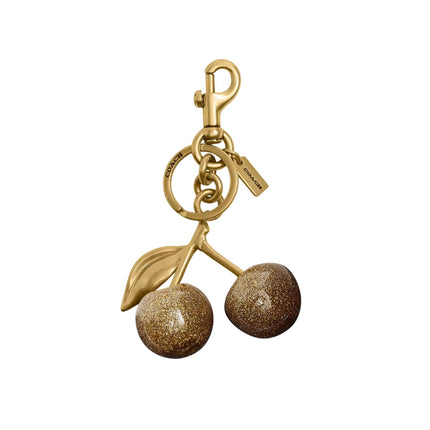Coach Women's Cherry Bag Charm Brass/Brass