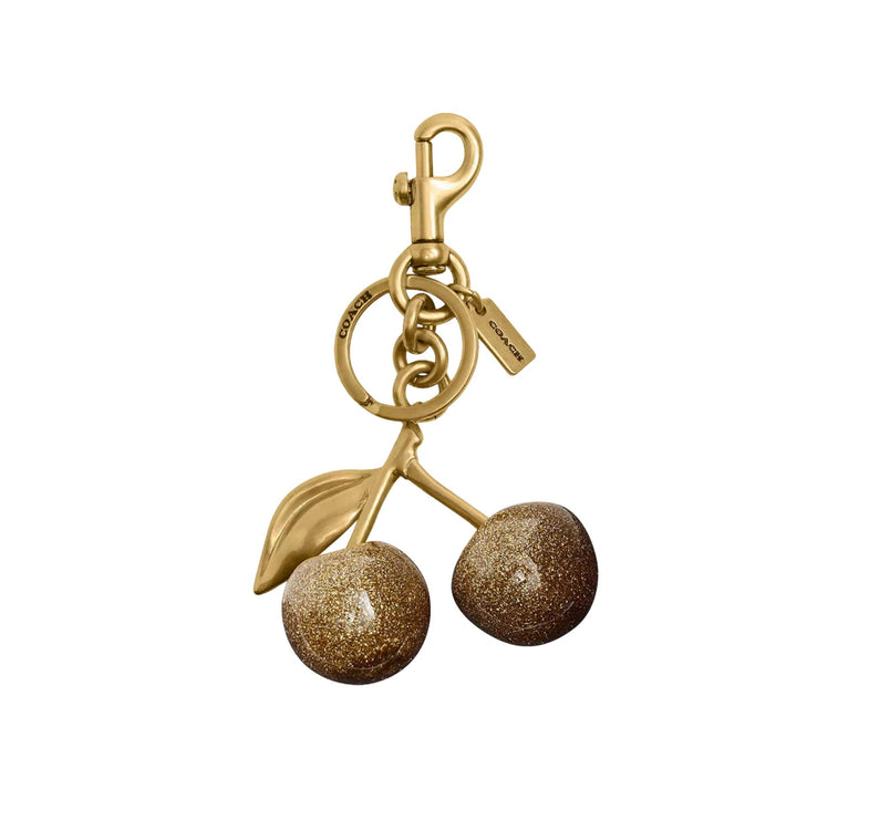 Coach Women's Cherry Bag Charm Brass/Brass