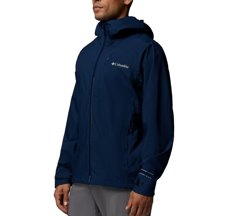 Columbia Men's Trailborne 2.5L Rain Shell Collegiate Navy