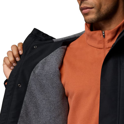 Columbia Men's Landroamer Fleece Lined Rain Jacket Black