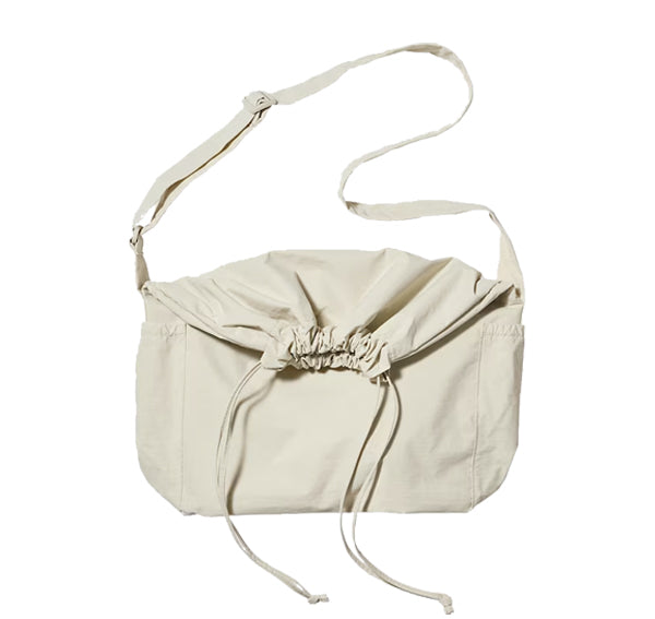 Uniqlo Unisex Drawstring Shoulder Bag 30 Natural