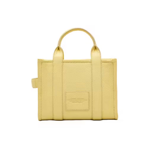 Marc Jacobs Women's The Leather Small Tote Bag Custard