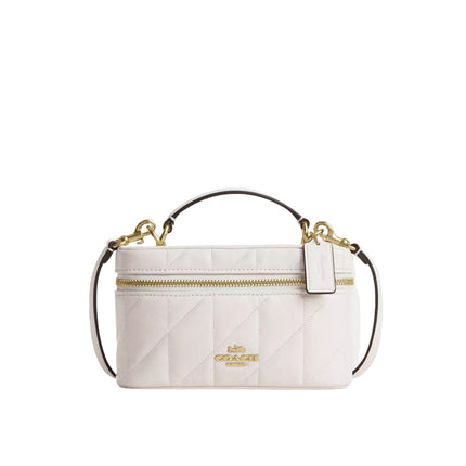Coach Women's Rainer Crossbody Bag 18 With Quilting Gold/Chalk
